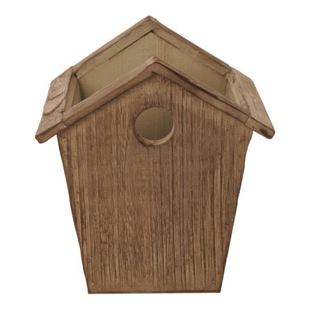 WALD IMPORTS Wald Imports 8541 4.75 in. Rustic Wood Birdhouse Planter  Pack of 2 8541